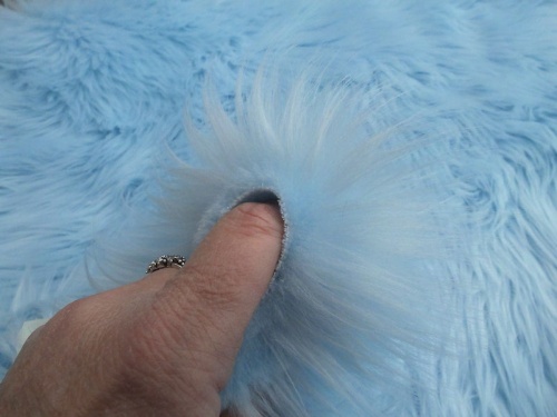 Pale Blue Luxury 60mm Shag Pile