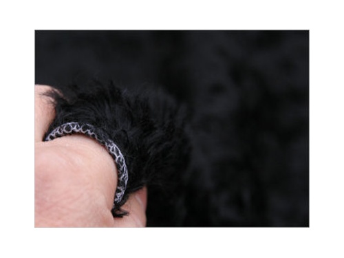 Lena Black 18mm Mohair